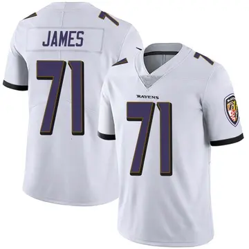 Tykeem Doss Men's Nike White Baltimore Ravens Custom Game Jersey Size: 3XL