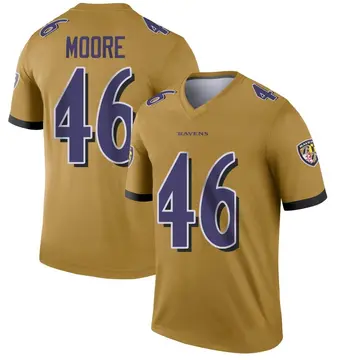 Men's Nike Mark Andrews Gold Baltimore Ravens Inverted Legend Jersey