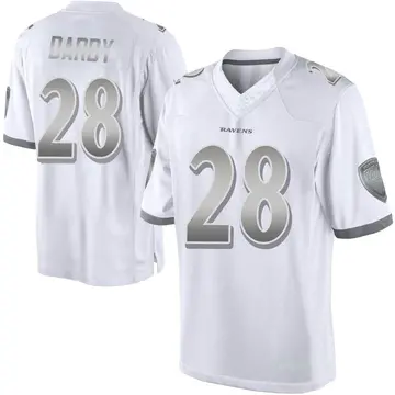 Ronald Darby Men's Nike White Baltimore Ravens Custom Game Jersey