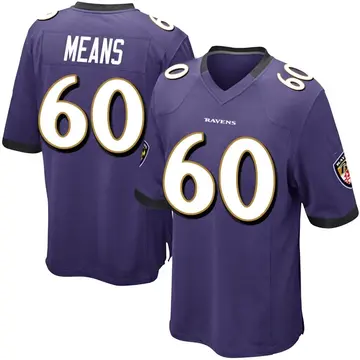 Rayshad Nichols Youth Nike Black Baltimore Ravens Game Custom Jersey Size: Small