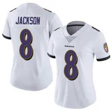 Lamar Jackson Baltimore Ravens Fanatics Branded Women's Athena Name & Number Fashion Top - White