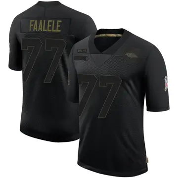 Top-selling Item] Baltimore Ravens Daniel Faalele 77 White Vapor Limited 3D  Unisex Jersey